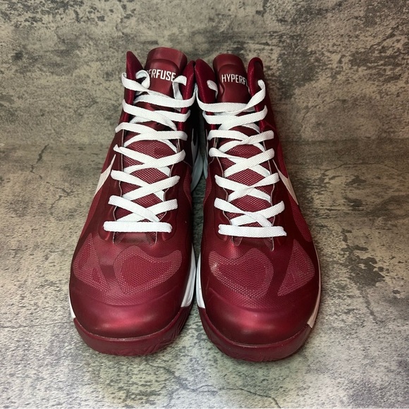 Nike Hyperfuse Basketball Shoes 525019-601 Mens sz 12 - red - Picture 2 of 6